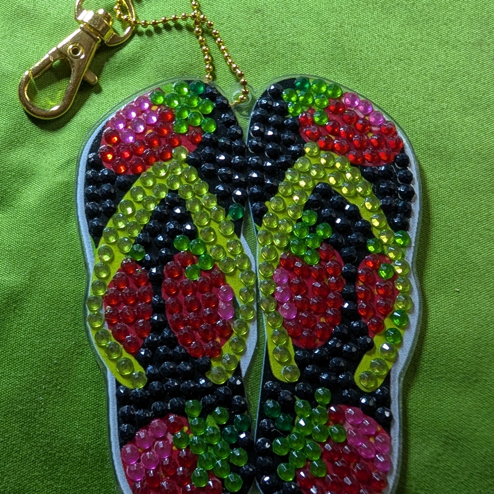 5 For $10 Strawberry Crystal Keychain